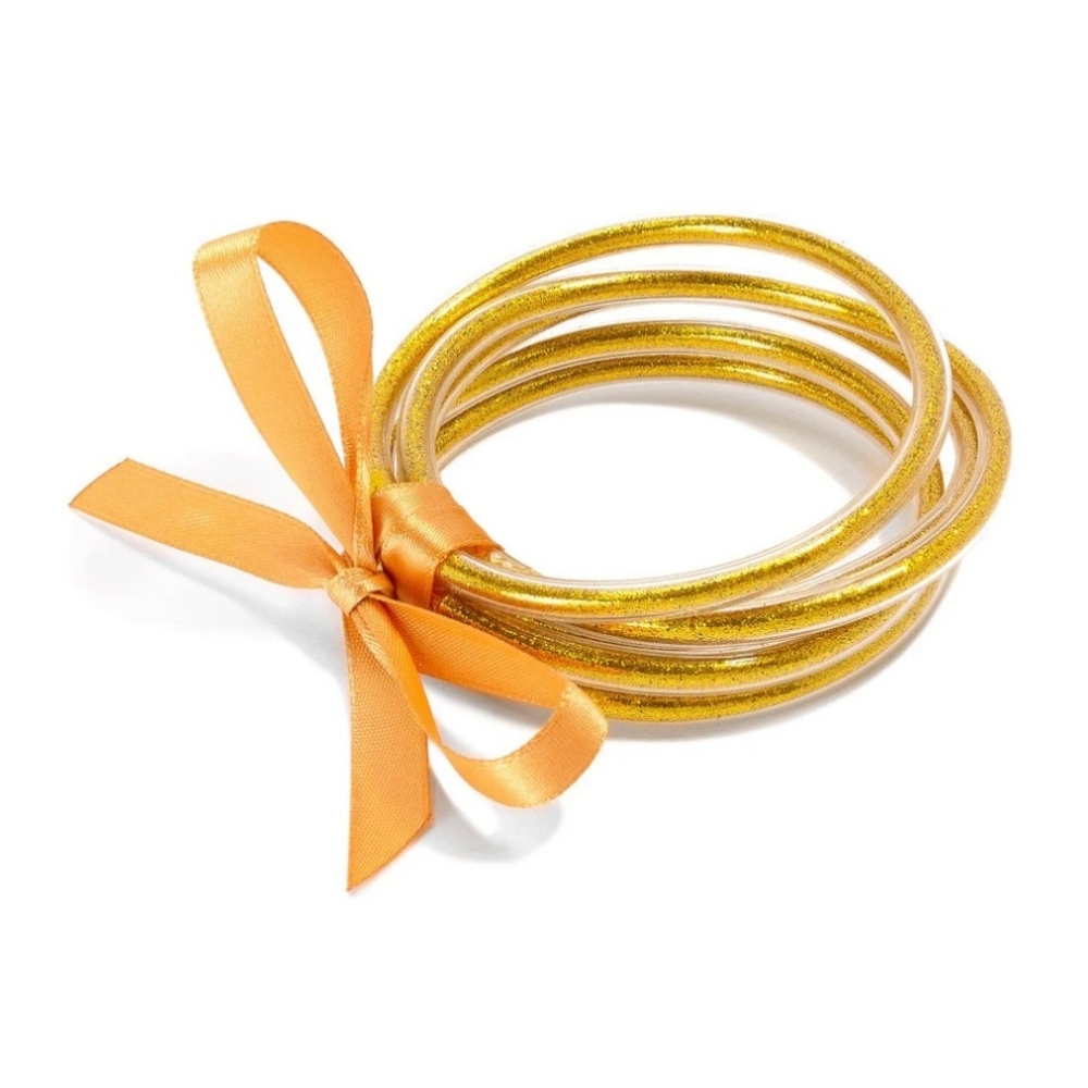 Glitter Jelly Bangle Bracelets